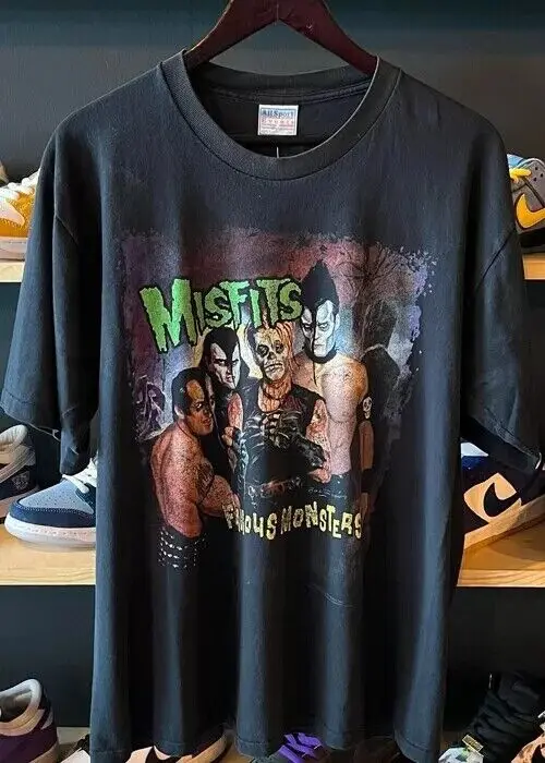 Famous Monsters Misfits Band 90s Rare Design Black Unisex T shirt Reprint S-5XL