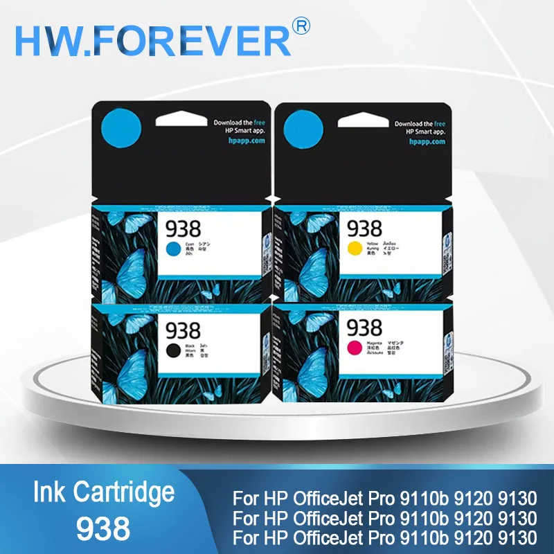 

Оригинальный чернильный картридж 938 938e 938XL для принтеров HP OfficeJet Pro 9110b 9120 9130 9720 9730
