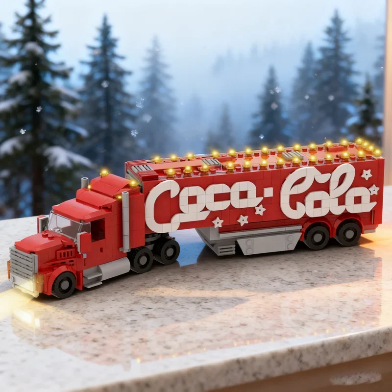 927pcs MOC Cola Versie Seizoensgebonden Kerst Model Bouwstenen Kerstcadeau Architectuur Speelgoed Monteren Creatieve Baksteen Kinderen