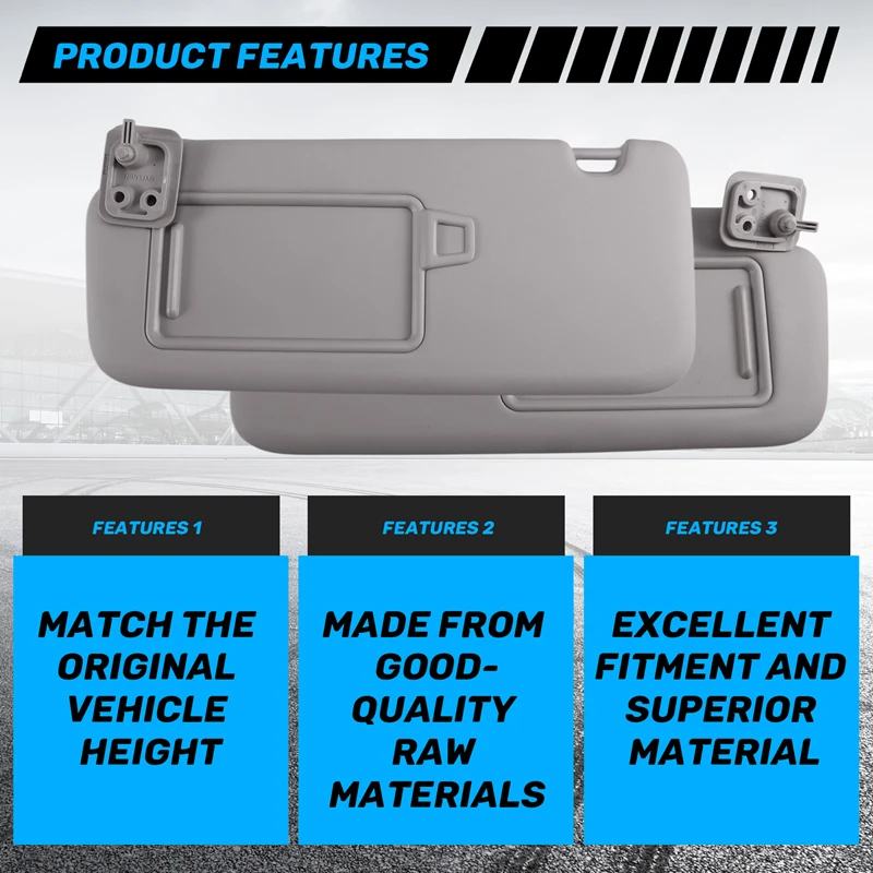 Super Sale 1Pair Car Sunvisor with Makeup Mirror 85210-Q2100 85220-Q2100