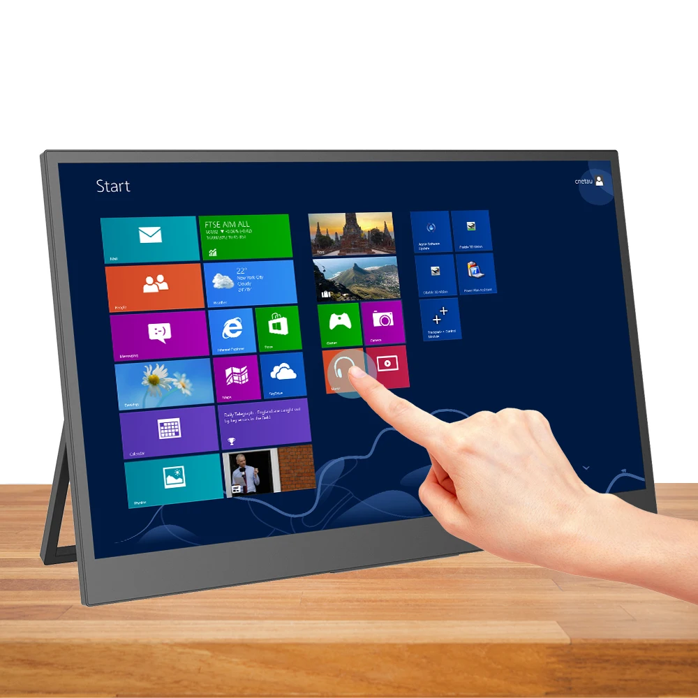 2024 OEM 15.6 Inch Gaming HDR Touch Screen Monitor FHD 1080P 60HZ IPS Laptop Business LCD Ultra Thin Portable Dual Built-in