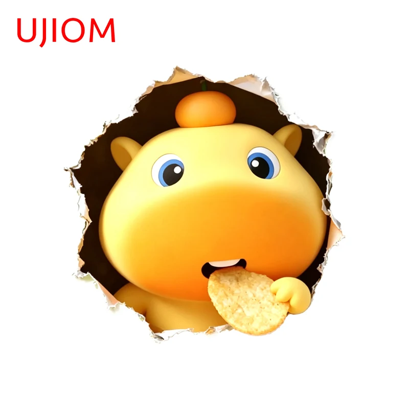 UJIOM Tear Capybara Wall Sticker Enchanting Fashionable HD Pattern Waterproof Refrigerator Decal Unique Bedroom Bathroom Decor