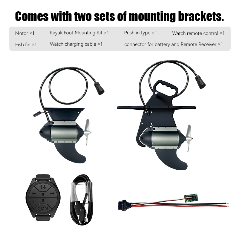 Motor Eléctrico para Kayak Hobie, Propulsor Subacuático para Bote de Pesca y Tabla de Paddle