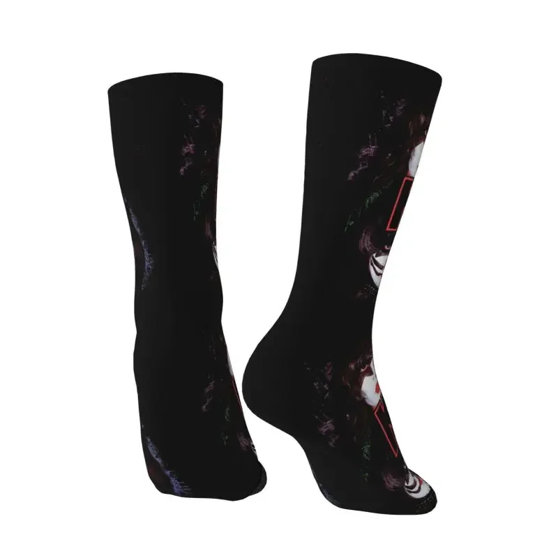 Spaß Herren Heavy Metal Kiss Band Kleid Socken Unisex bequeme 3D-Druck Rock and Roll atmungsaktive Crew Socke