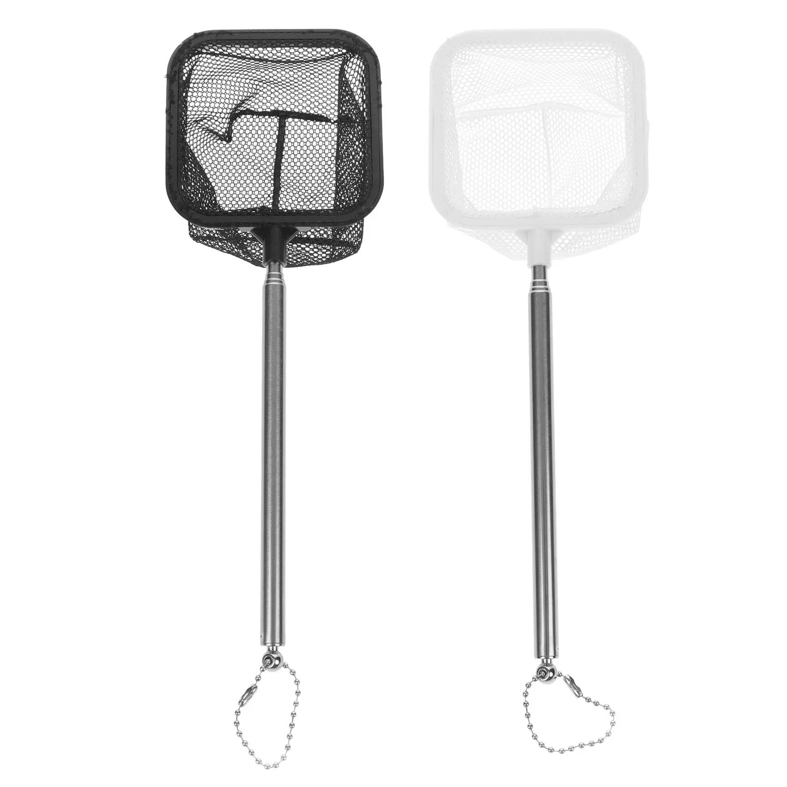 

2Pcs Fish Net Telescopic Fishing Mesh Net for Landing Large Carp Kayak Pond Dipping Outdoor Freshwater Saltwater Fish Catching