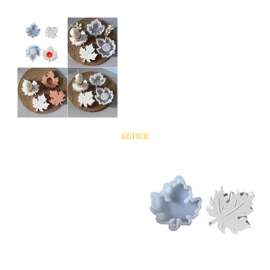 

E0BE Creative Stand Mold Ornament Mold Maple Leaf Cup Mold Handmade Supplies for Making Stand