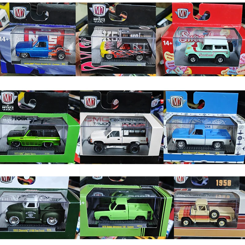 

M2 1/64 соотношение, оригинальная ограниченная серия, модель автомобиля из сплава, модель автомобиля, украшение для рабочего стола, коллекция игрушек