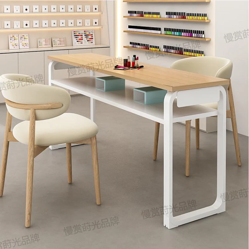 컴팩트 수납 네일 테이블 전문가용 의자 북유럽 스타일 네일 테이블 뷰티 테이블 스킨케어 테이블 독특한 가구