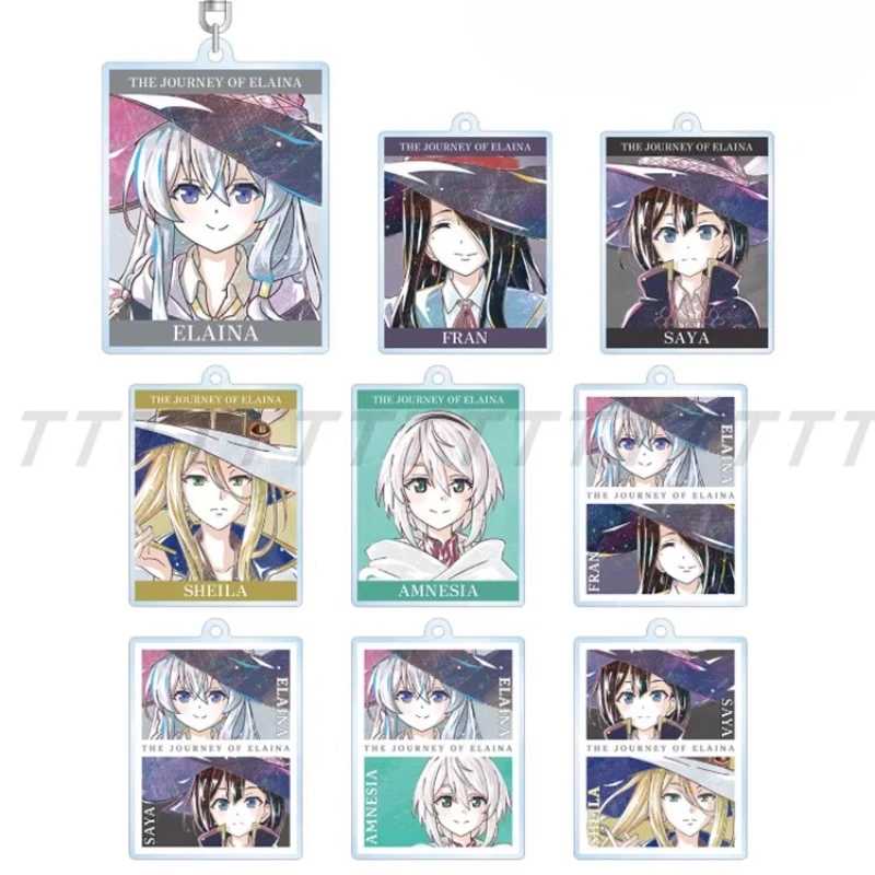 Jogo Fran Saya Sheila Amnesia Elaina Chaveiro Boneca Anime Acrílico Chaveiro Pingente para Presente