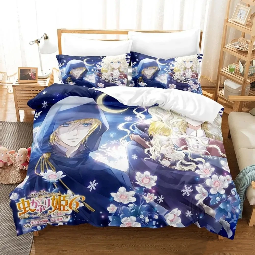 

New Bibliophile Princess All season Bedding Set Single Twin Full Queen King Size Bed Set Adult Kid Bedroom Duvetcover Sets Anime