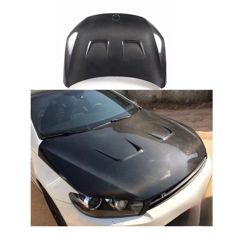 PR Style Carbon Fiber Hood Bonnet Fit 2009-2016 High Quality Modified Body Parts