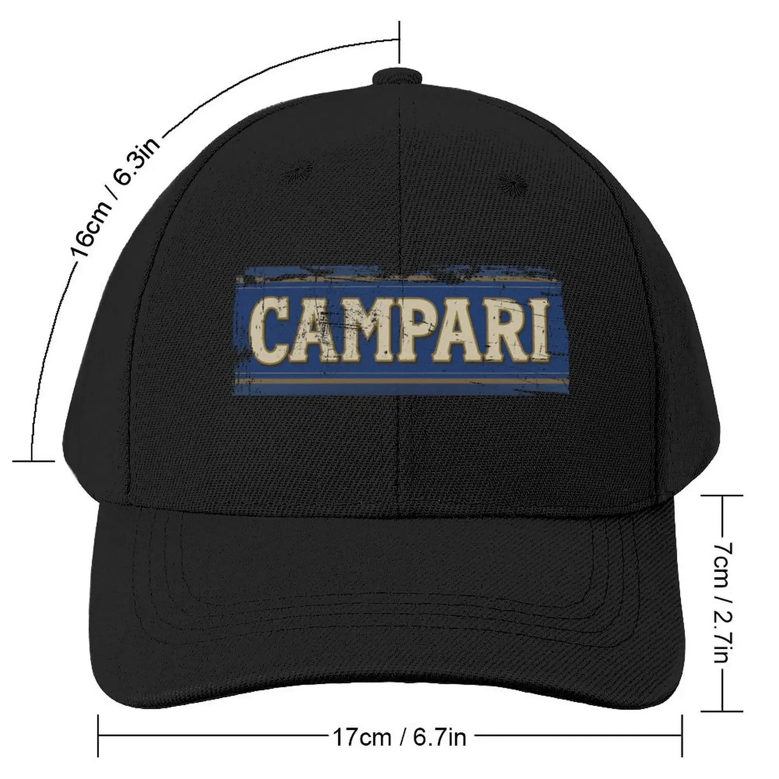 Campari Vintage Orange Peel Distressed Design Type 2 Baseball Cap tea Hat Luxury Cap Woman Men's