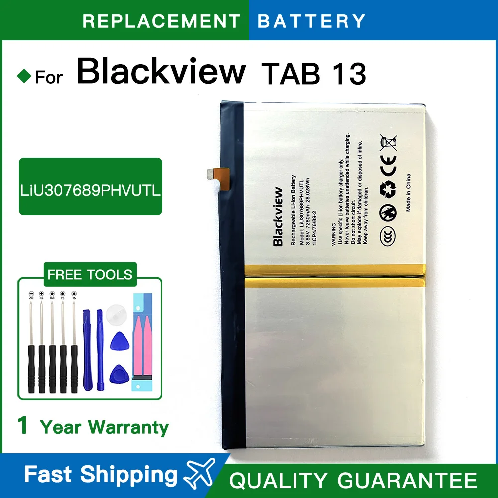 Brand new New Tablet PC Battery High Capacity Replacement Batteries Parts Replacement For Blackview Tab 13