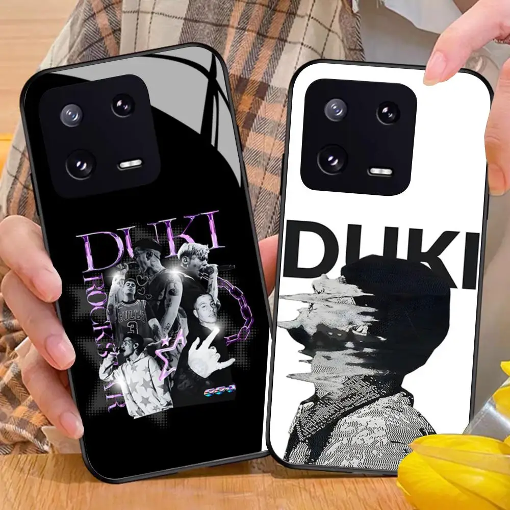 Fashion Duki R-rapper Phone Case For Xiaomi 17 15 14 13 12 Mi 11 X T Ultra Pro Lite 5G Black Glass Cover