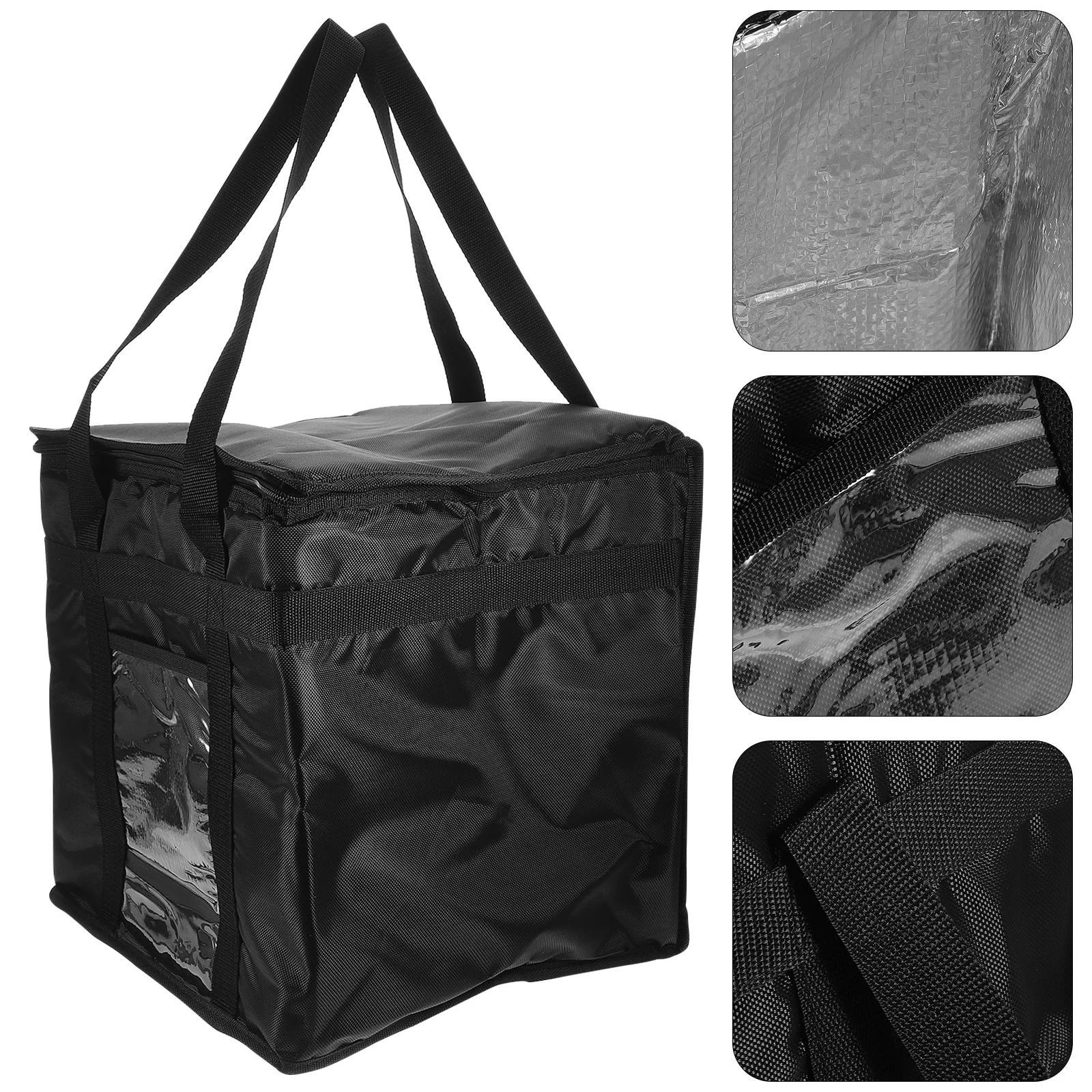 

Hot Food Bag Reusable Insulated Thick Cake Carrying Multi-Function Food Delivery Thermal Storage Bag Grocery Carrier