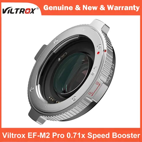 Viltrox EF-M2 Pro 0.71x Speed Booster Adapter Auto Focus for Canon EF Lens to Panasonic Olympus M43 Cameras E-M10 GH5 GH5S GF6