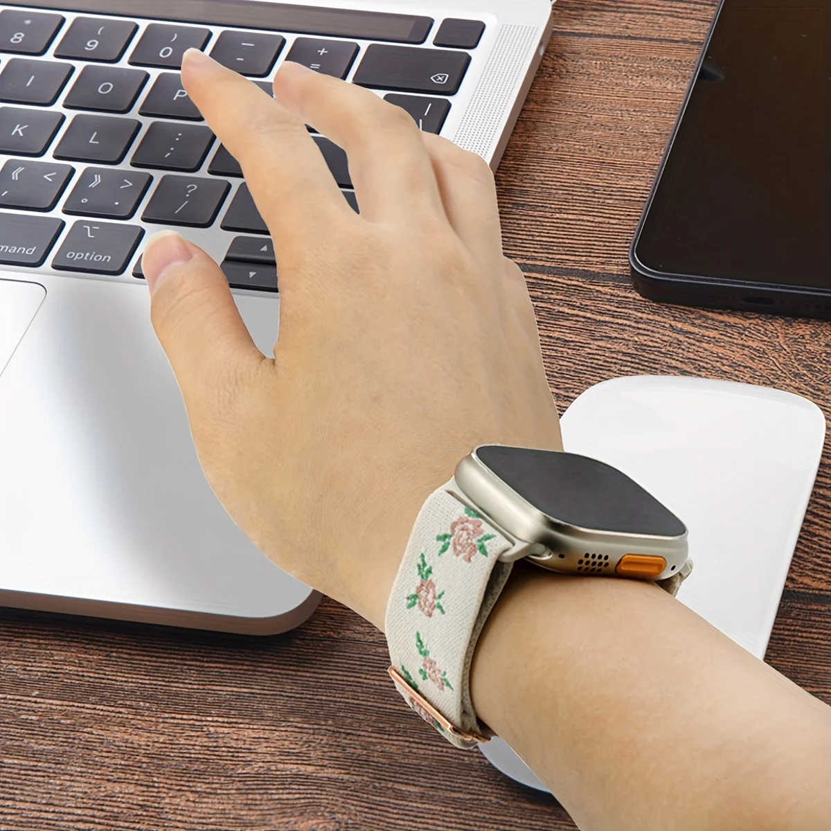 10 Pack Adjustable Nylon Solo Loop Bands for iWatch Stretchy Braided Sport Compatible with 38mm-49mm Sizes