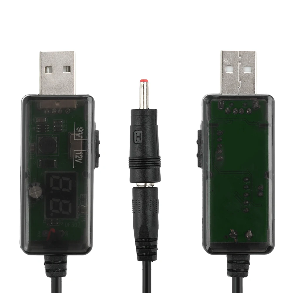 USB Boost Converter DC 5V to 9V 12V USB Step-up Converter Cable for Power Supply/Charger/Power Converter