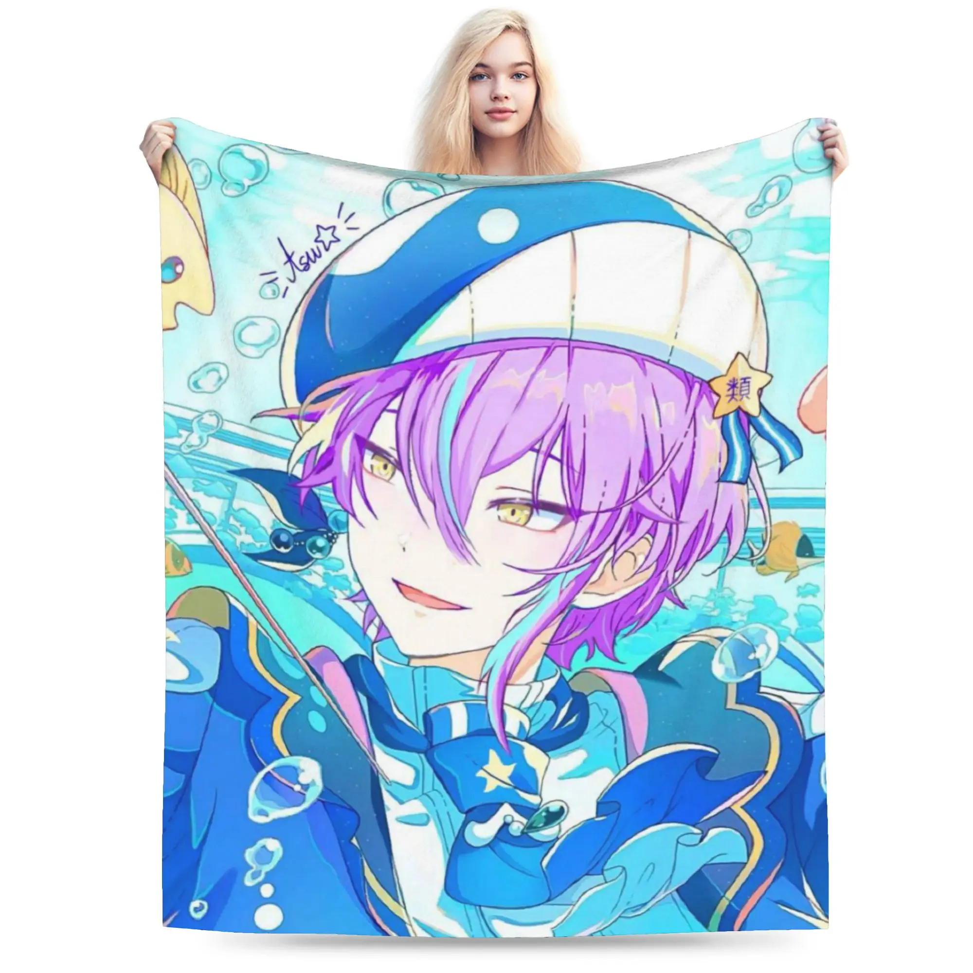 Rui Kamishiro Blanket Multiple Sizes Super Soft and Warm Wonderlands x Showtime Throw Blankets for Sofa Couch and Bed