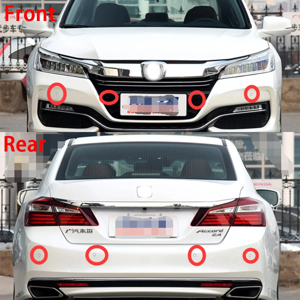 ZJCGO Front Rear Reverse Parking Sensor Assistance Backup Radar Buzzer System for Honda Accord 9 Mk9 2013 2014 2015 2016 2017