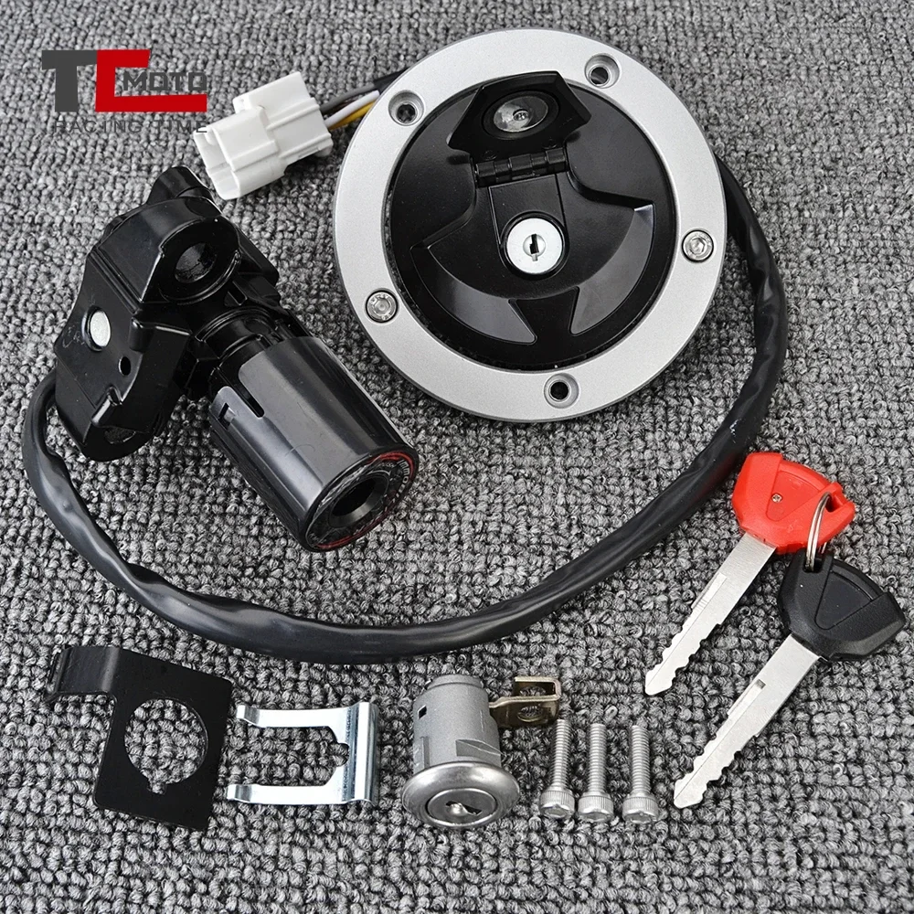 Fuel Gas Ignition Switch Lock With Key Kit For Kawasaki ZX1000 ZX636 Ninja ZX-6R 1000 ZX6R ZX10R Z1000SX 27048-5024 27005-0556