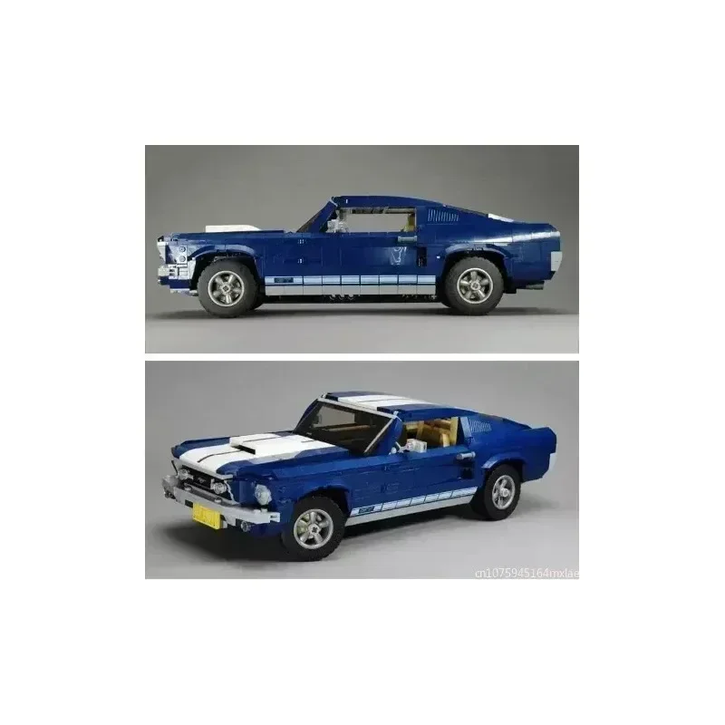 2024 New 1471Pcs Sports Racing Car Ford Mustang Model Building Blocks Compatible 10265 Toys For Boys Birthday Gifts