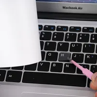 (Iso EU) Mbp esmerilado transparente blanco adecuado para Apple Mac Book Pro teclado de ordenador portátil modelo 16 de 14 pulgadas