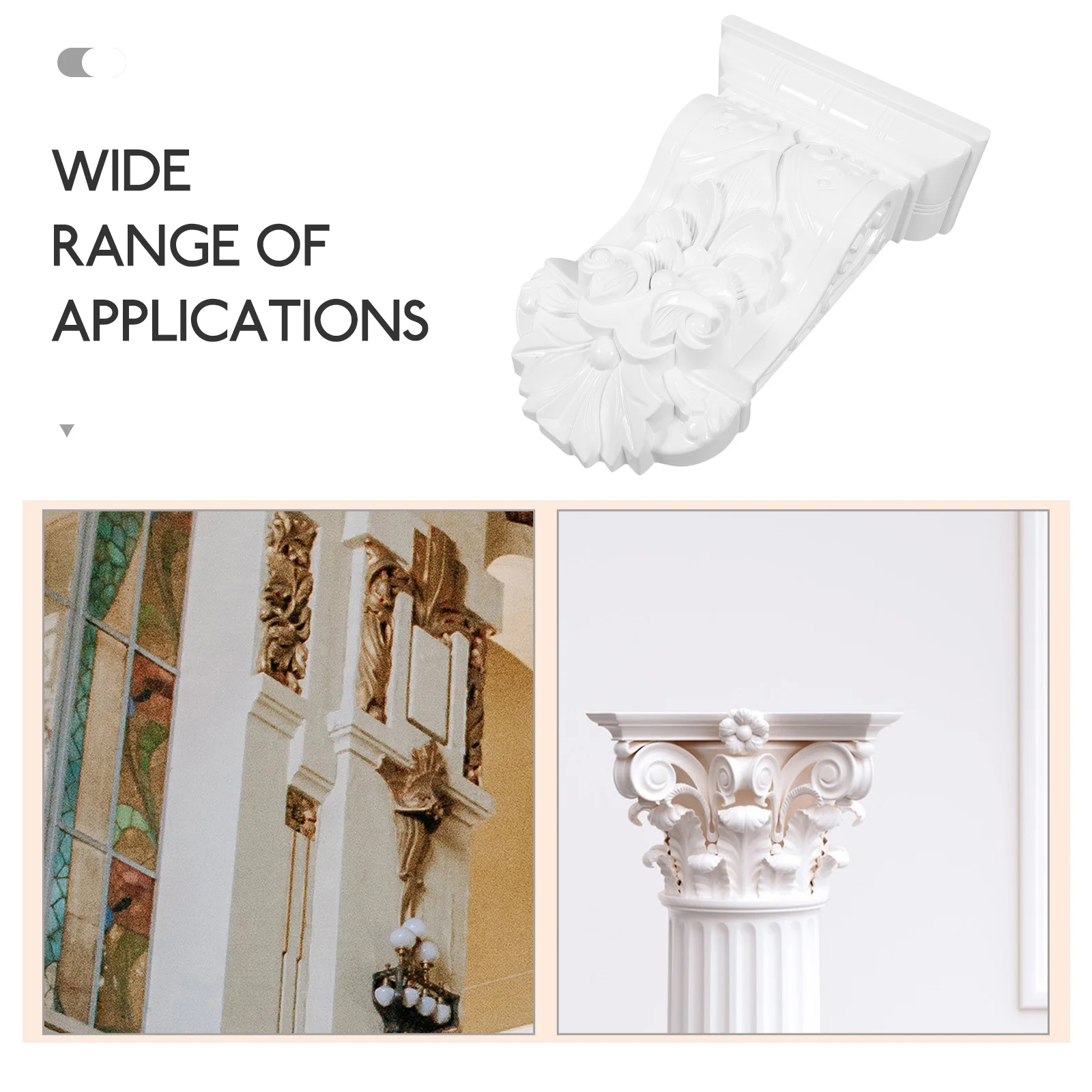 

Декоративные корбели, домашний настенный шкаф, римский стиль, сверхмощный резной АБС-пластик, декоративный материал, прочный, практичный