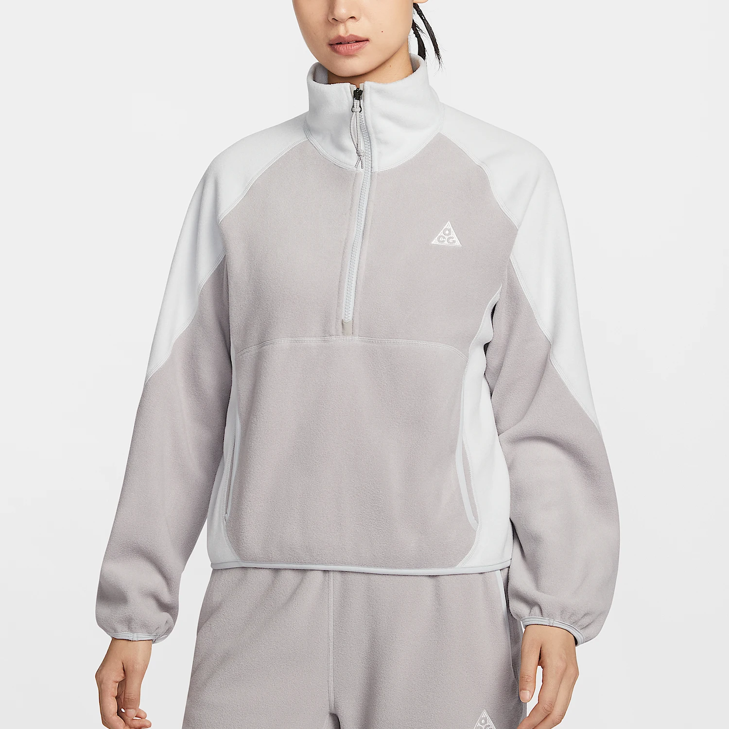 Nike Authentic Winter Women's Stand up Collar Splicing Sports Embroidery Hoodie HJ0238-009