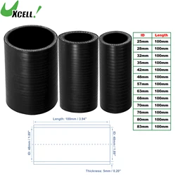 UXCELL Car Silicone Hose 25mm 28mm 32mm 35mm 42mm 48mm 57mm 63mm 68mm 70mm 76mm 80mm 83mm ID 100mm Length 0 Degree Coolant Hose