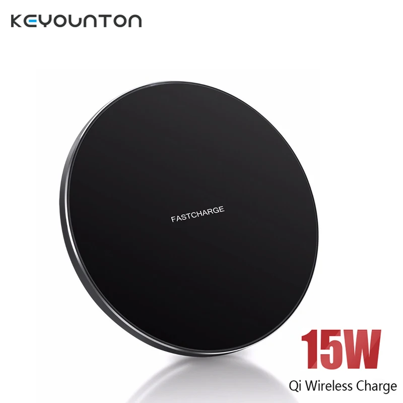 15W Fast Wireless Charger Pad for iPhone 14 13 12 11 Pro Max X 8 For Samsung Galaxy S23 S22 S21 S20 S10 Xiaomi Wireless Charging