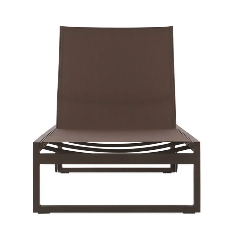 Chaise longue en teck &Luxury Cosmopolitan II, durable, imperméable, transat de designer, mobilier de jardin extérieur
