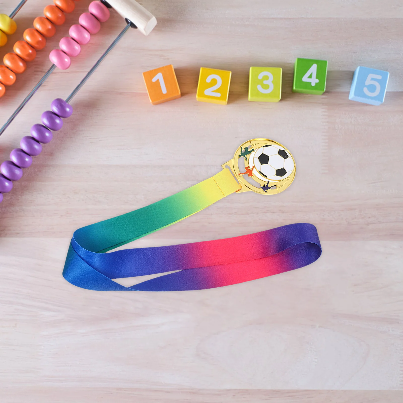 6 medaglie di calcio, design cavo, premio in metallo per bambini, giorno sportivo e giochi di società, premi di calcio, premi di calcio