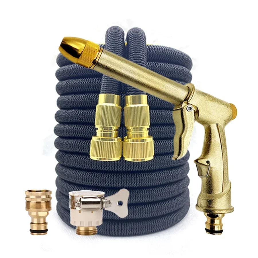 

Multimode Sprayer garden hose Gun set High-pressure Water Pipe Magic soft telescopic hose Watering Car Wash Thickened water pipe