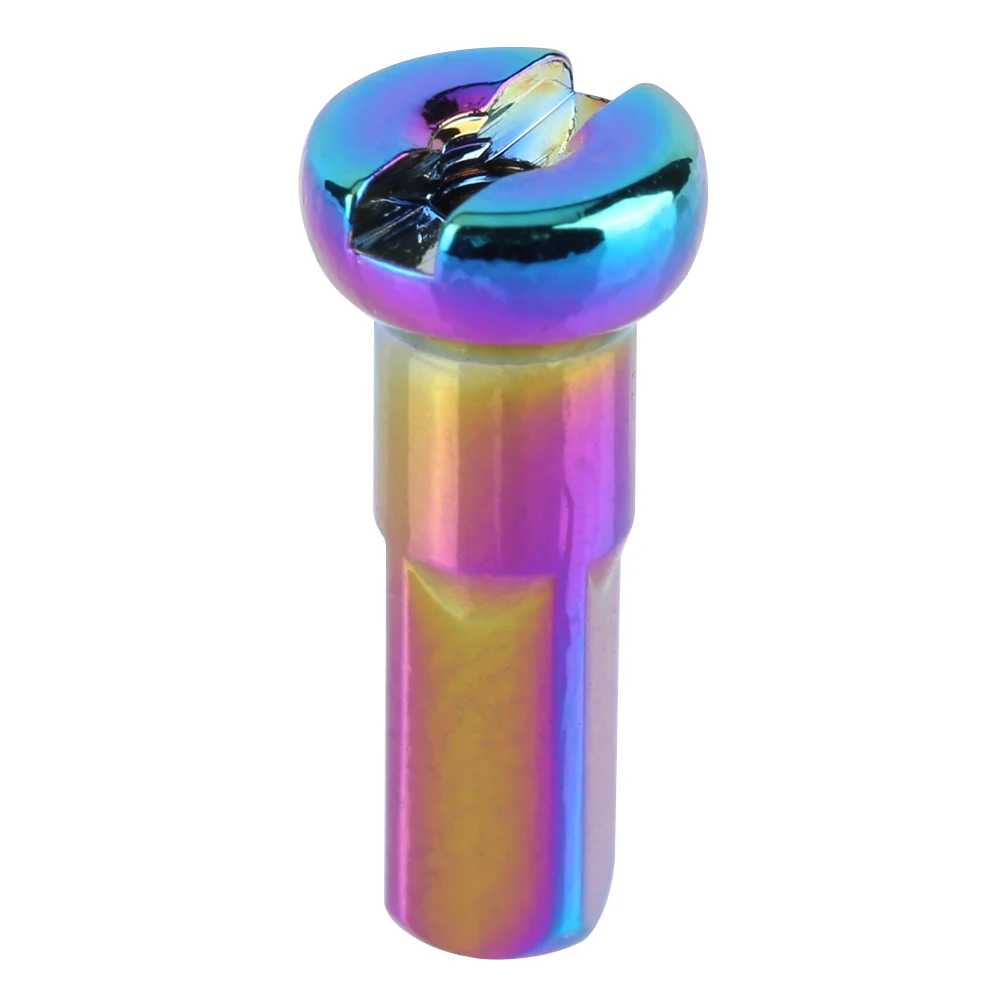 10 قطعة المتحدث الملونة الحلمات سبائك الألومنيوم 14 جرام دراجة تكلم قبعات الدراجات عجلة تكلم الحلمات للدراجات الطريق الجبلية #5