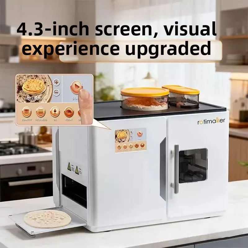 Fully Automatic Intelligent Electric Flatbread Roti Maker Home Robot Pancake Crepe Maker Machine Plate    Use 110v 220v