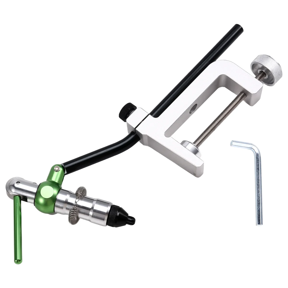 N18R 360 °   회전 C-클램프 바이스 지그 보조 후크 바인딩 바이스 경화 강철 조 플라이 타이 바이스 낚시 미끼 만들기 도구