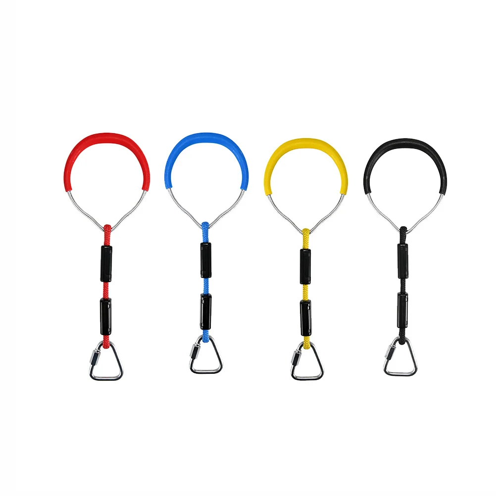 2 Stuks Kleurrijke Swing Ringen Voor Kinderen Zware 120Kg Capaciteit Outdoor Speeltuin Klimmen Gymnastiek Ring Ninja Obstakel Cursus