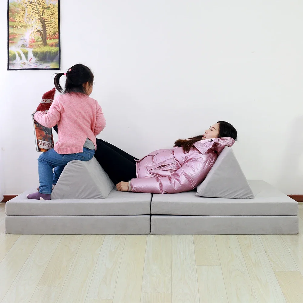 Fabrieksprijs Kinderbanken Spelen Couch Nugget Couches Kids Sofa Building Speelgoed Sofa Foam Bank