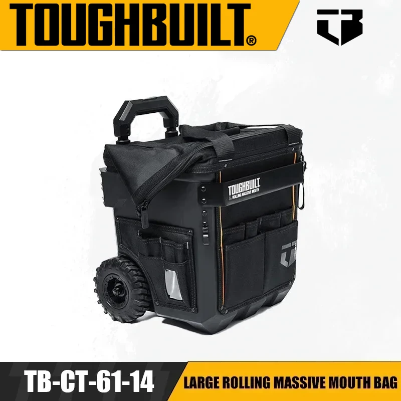 

TOUGHBUILT TB-CT-61-14/18/22 Large/X-Large/XX-Large Rolling Massive Mouth Bag Multi-functional Waterproof Push-pull Toolkit