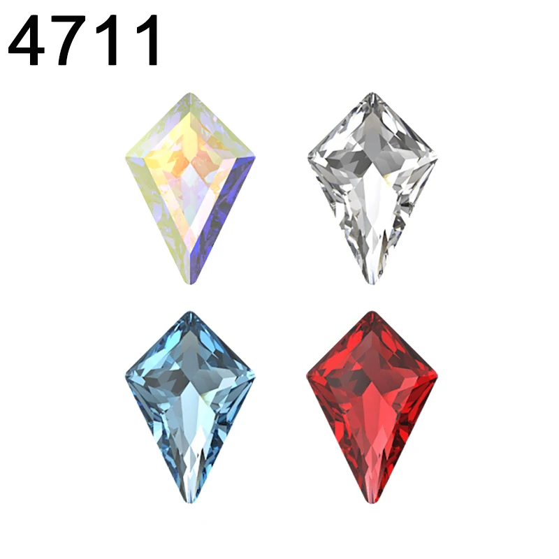 4711 Deltoid Fancy Stone Genuine Crystals from Austria Rhinestone for Women Loose Bead Nail Art Necklace DIY Jewelry Making