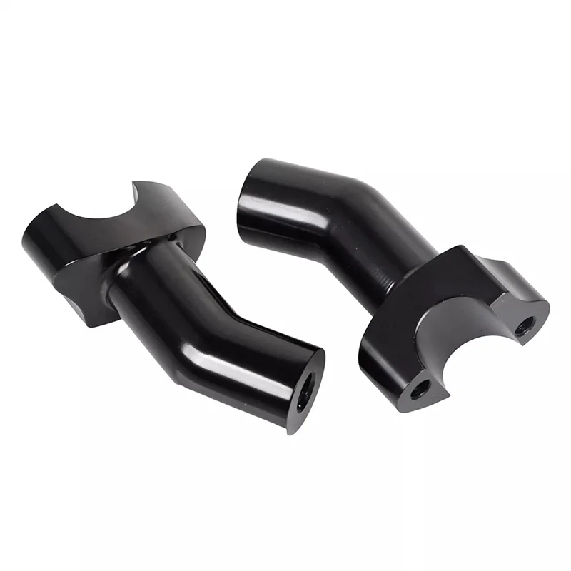 Black Top Cover 3.5 Inch Handlebar Risers Clamp For  Dyna Softail Sportster XL-T61C