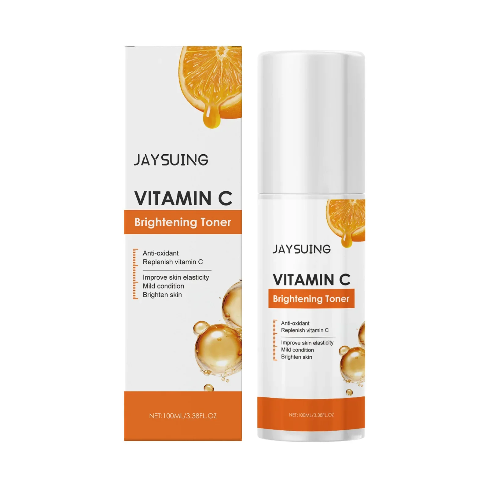 El tóner de vitamina C nutre la piel mejora el cutis opaco, hidratante y nutritivo, iluminador y antienvejecimiento, desvanece las líneas finas