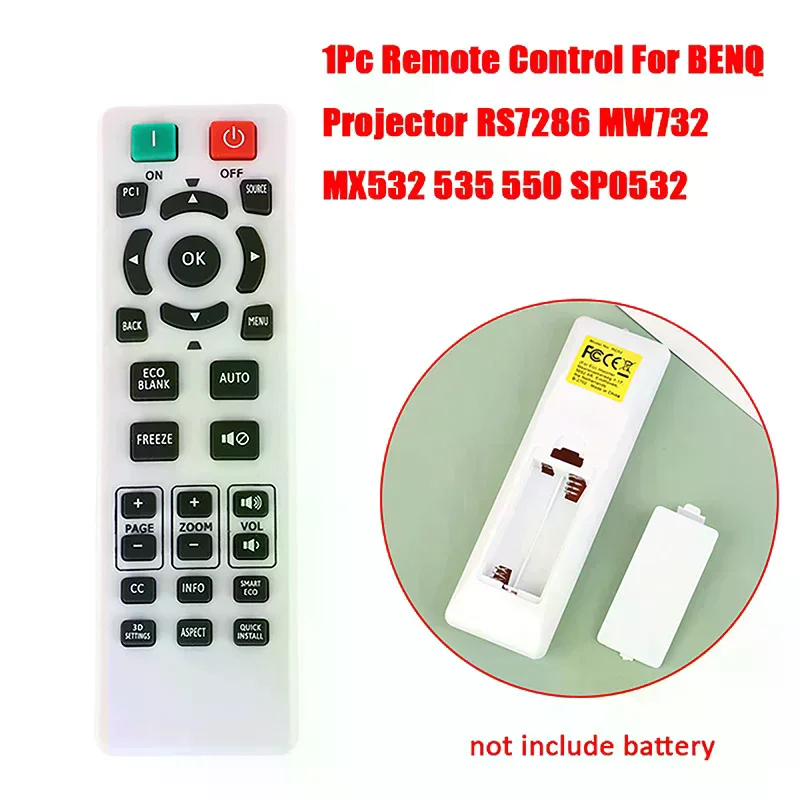 1Pc Replacement Remote Control for BENQ Projector RS7286 MW732 MX532 MX535 MX550 SP0532