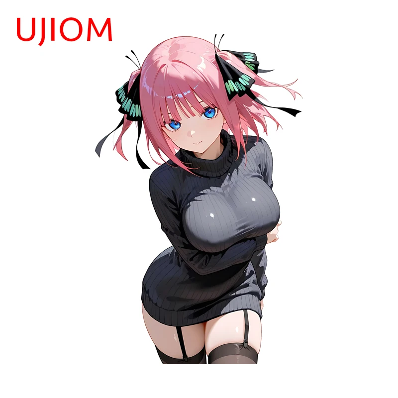 UJIOM Seductive Nakano Nino Big Chest Wall Sticker Trendy Novel Enchanting Adhesive Decal Suitable For Computer Case Home Decor