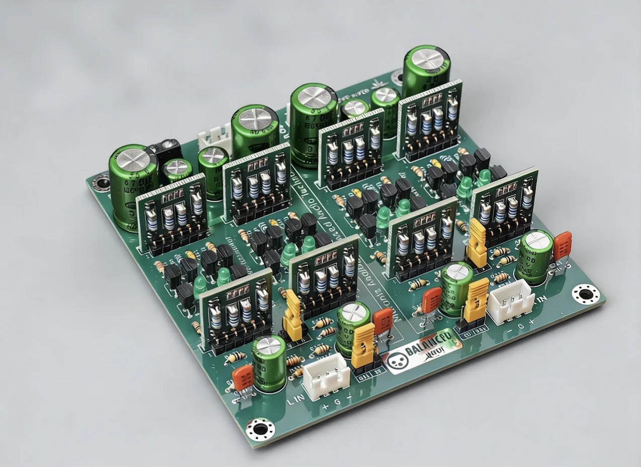 

Плата полностью сбалансированного аудиофильского предусилителя Marantz HDAM-SA3, реплика флагманского Hi-Fi модуля предусилителя.