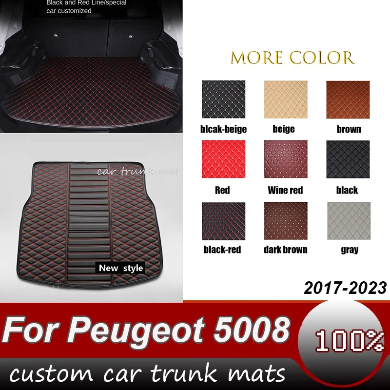 

Car Trunk Mat For Peugeot 5008 7-Seat 2017 2018 2019 2020 2021 2022 2023 Custom Car Accessories Auto Interior Decoration