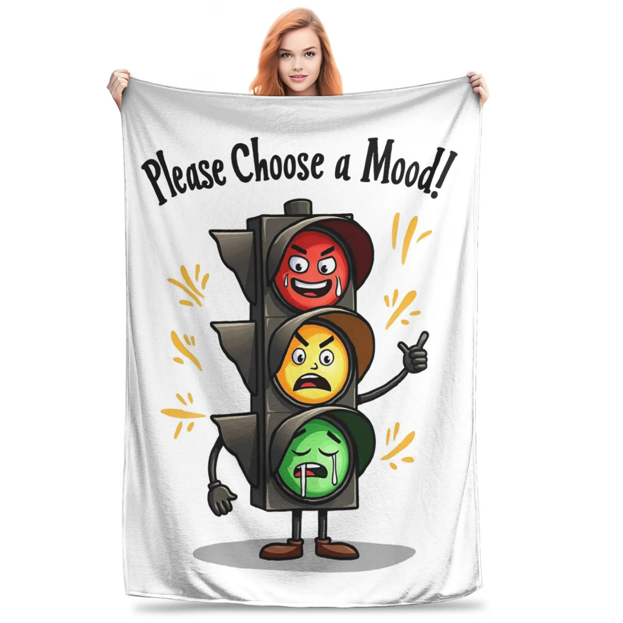 

funny traffic lights, Blanket Multi-function Fleece Sofa Throw Blanket for Couch Bedding Outdoor Throws Bedspread Quilt