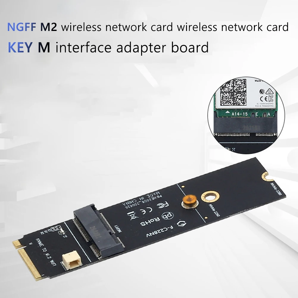 Wireless M.2 M Key A NGFF A + E Key NVMe SSD Port PCIe WiFi Card adattatore Bluetooth per convertitore PC Wireless Intel AX200 9260AC