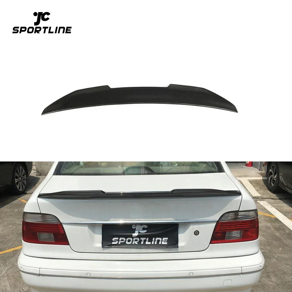 JC Sportline Carbon Fiber Rear Trunk Spoiler For BMW 5 Series E39 525i 528i 530i 540i Sedan 1996-2003
